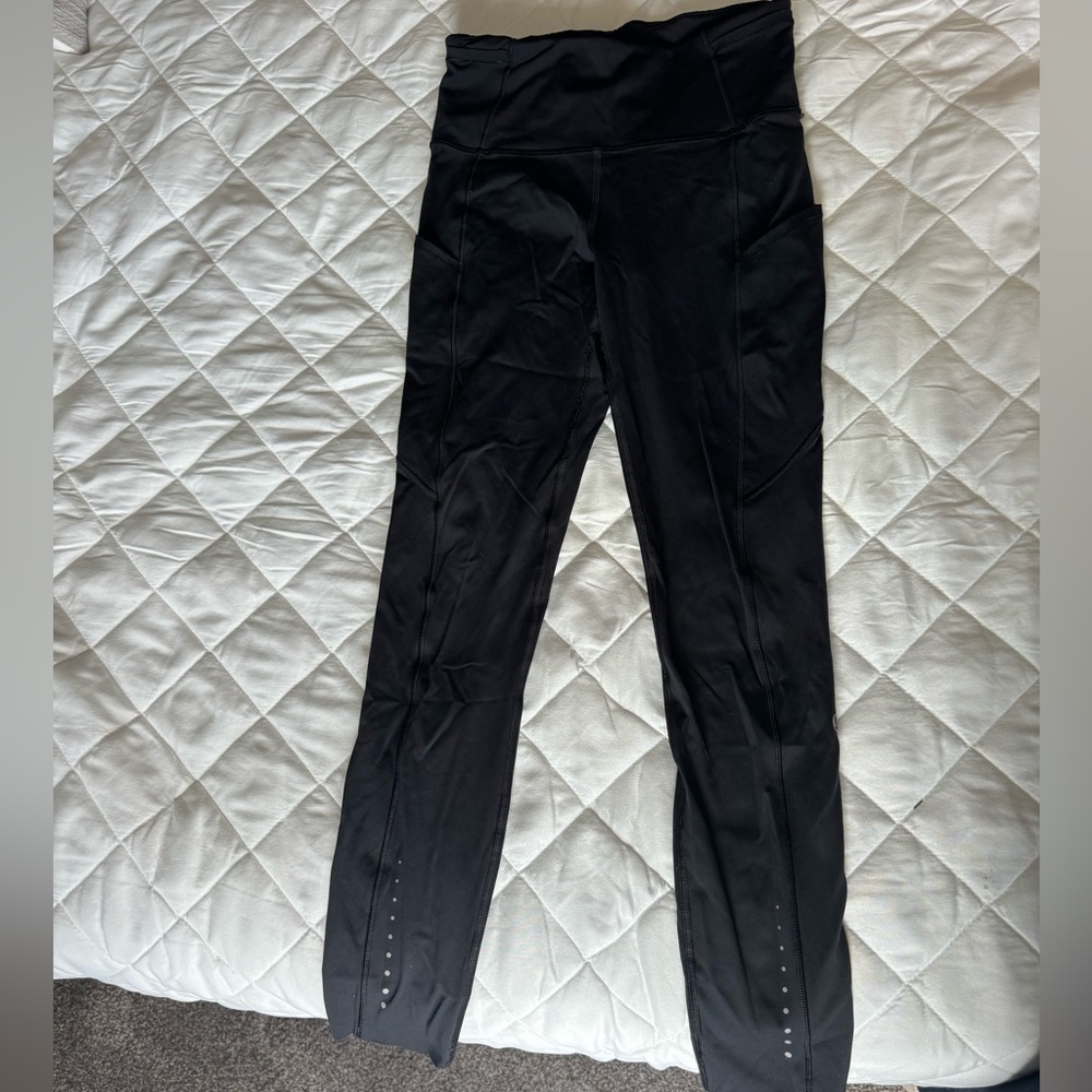 Lululemon fast and free right size 4 black (2nd one)